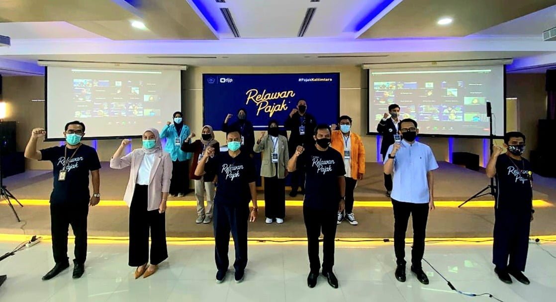 DJP Kaltimtara Kukuhkan 165 Relawan Pajak dari 18 Perguruan Tinggi