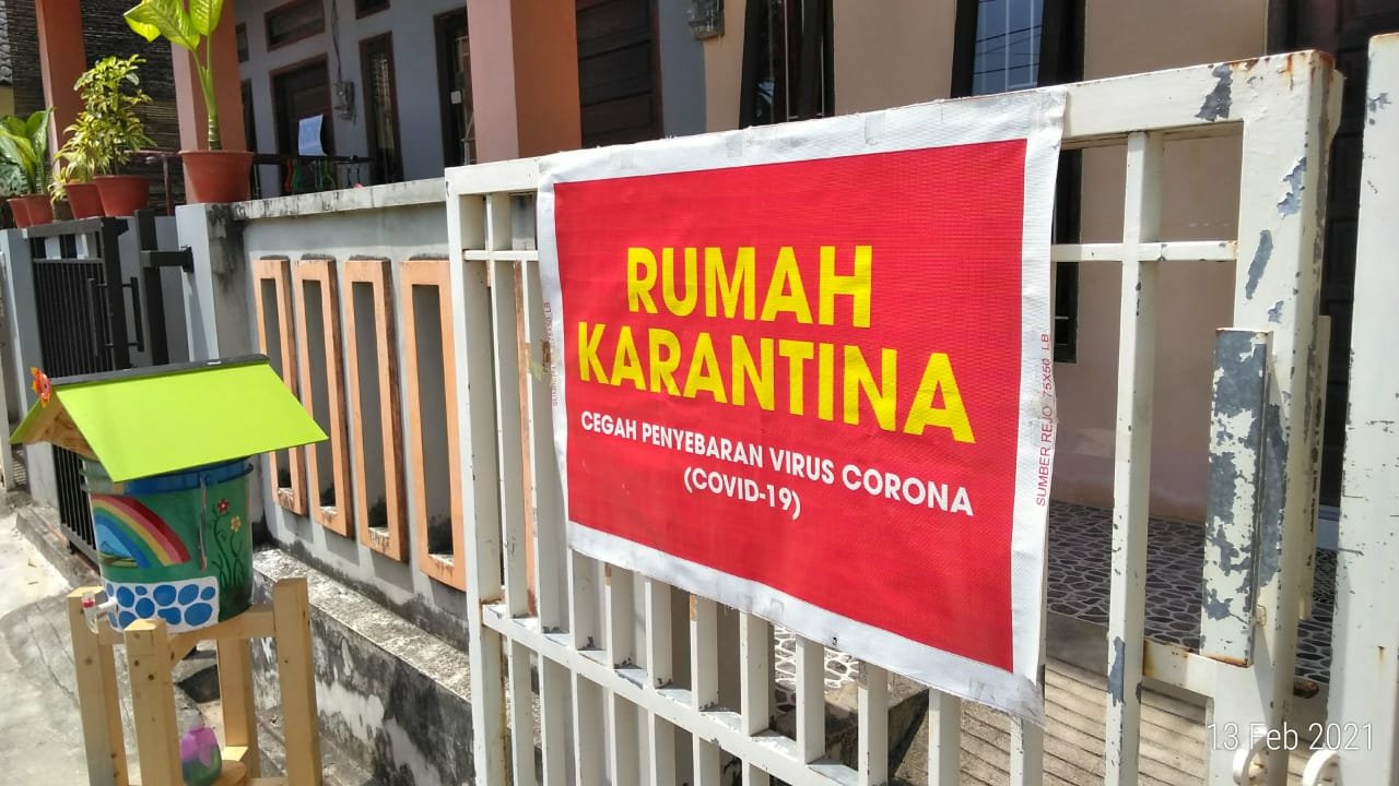 Inilah Rumah Karantina di RT 40 Sumber Rejo