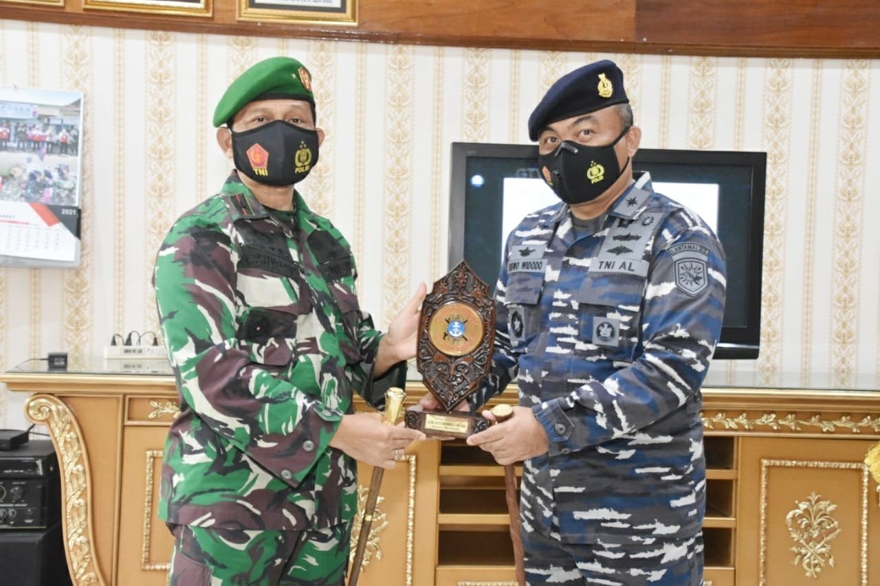 IMG 20210327 WA0045 Kunjungan Danlanal Balikpapan di Korem 091/Aji Surya Nata PROKALTIM