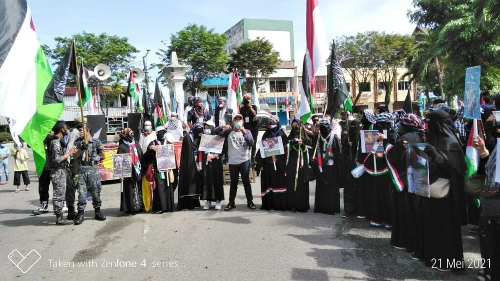 IMG 20210521 WA0016 Kutuk Keras Israel Terhadap Palestina, Solidaritas Muslim Balikpapan Gelar Aksi Damai PROKALTIM