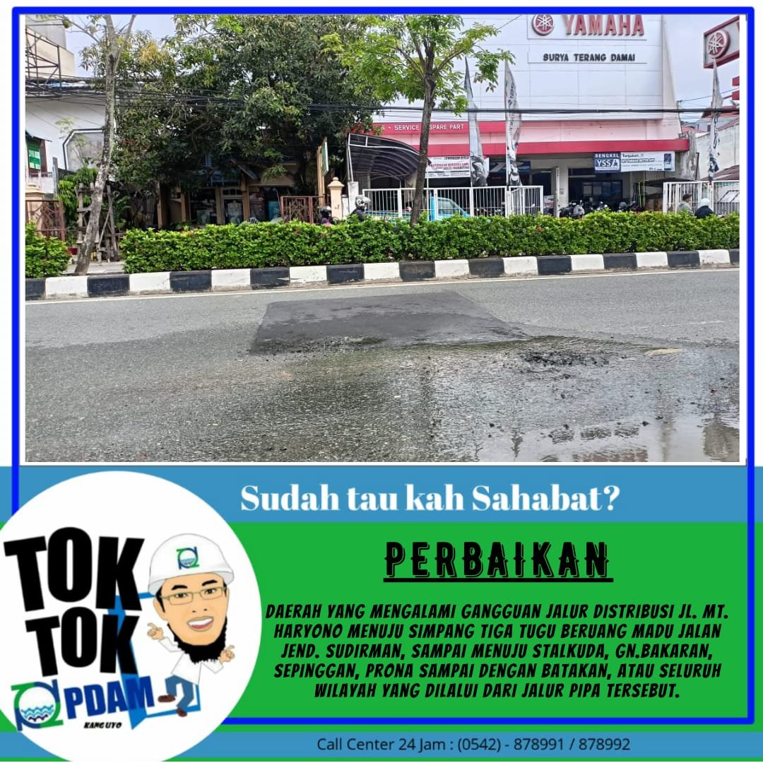 Darurat. Pipa PDAM Bocor, Malam ini Perbaikan dan Mati Air di Wilayah MT Haryono dan Jenderal Sudirman PROKALTIM 1 IMG 20210613 WA0002 Darurat. Pipa PDAM Bocor, Malam ini Perbaikan dan Mati Air di Wilayah MT Haryono dan Jenderal Sudirman PROKALTIM