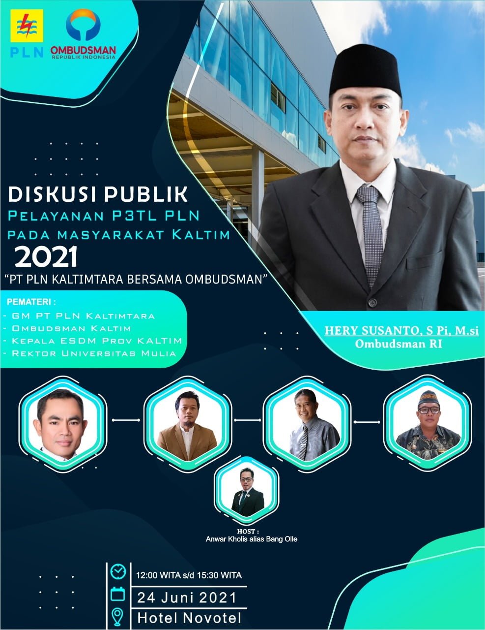 WhatsApp Image 2021 06 22 at 10.31.09 Kamis, Webinar Diskusi Publik Pelayanan PLN Kaltimra Bersama Ombudsman RI PROKALTIM