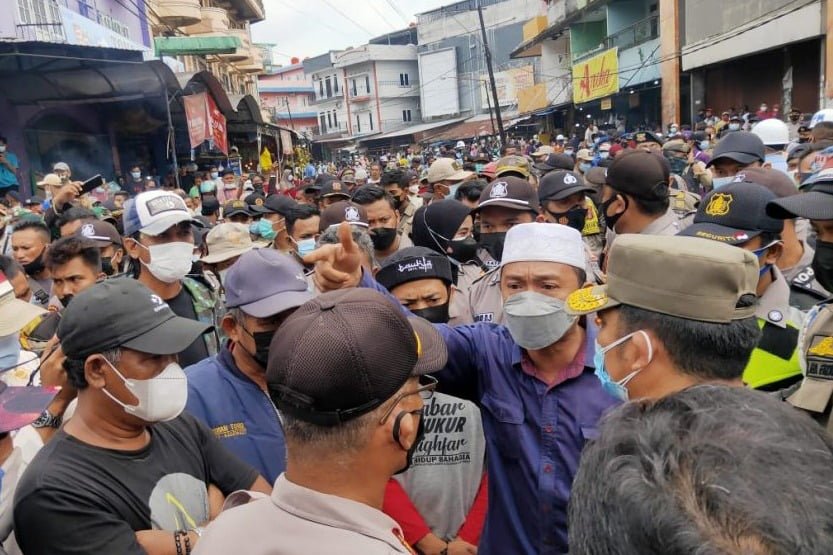 WhatsApp Image 2021 07 01 at 15.21.41 Bersitegang, PKL Pasar Pandansari Dapat Toleransi Seminggu PROKALTIM
