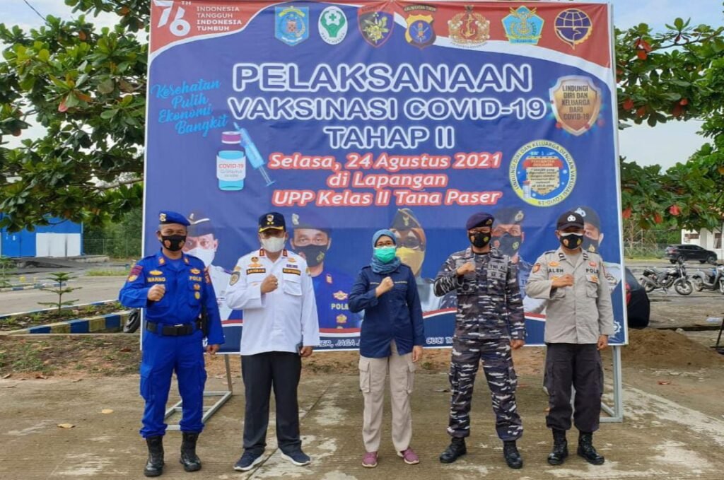 20210825 113957 Lanal Balikpapan Dukung Serbuan Vaksinasi Unsur Maritim dan Masyarakat Maritim di Kabupaten Paser PROKALTIM