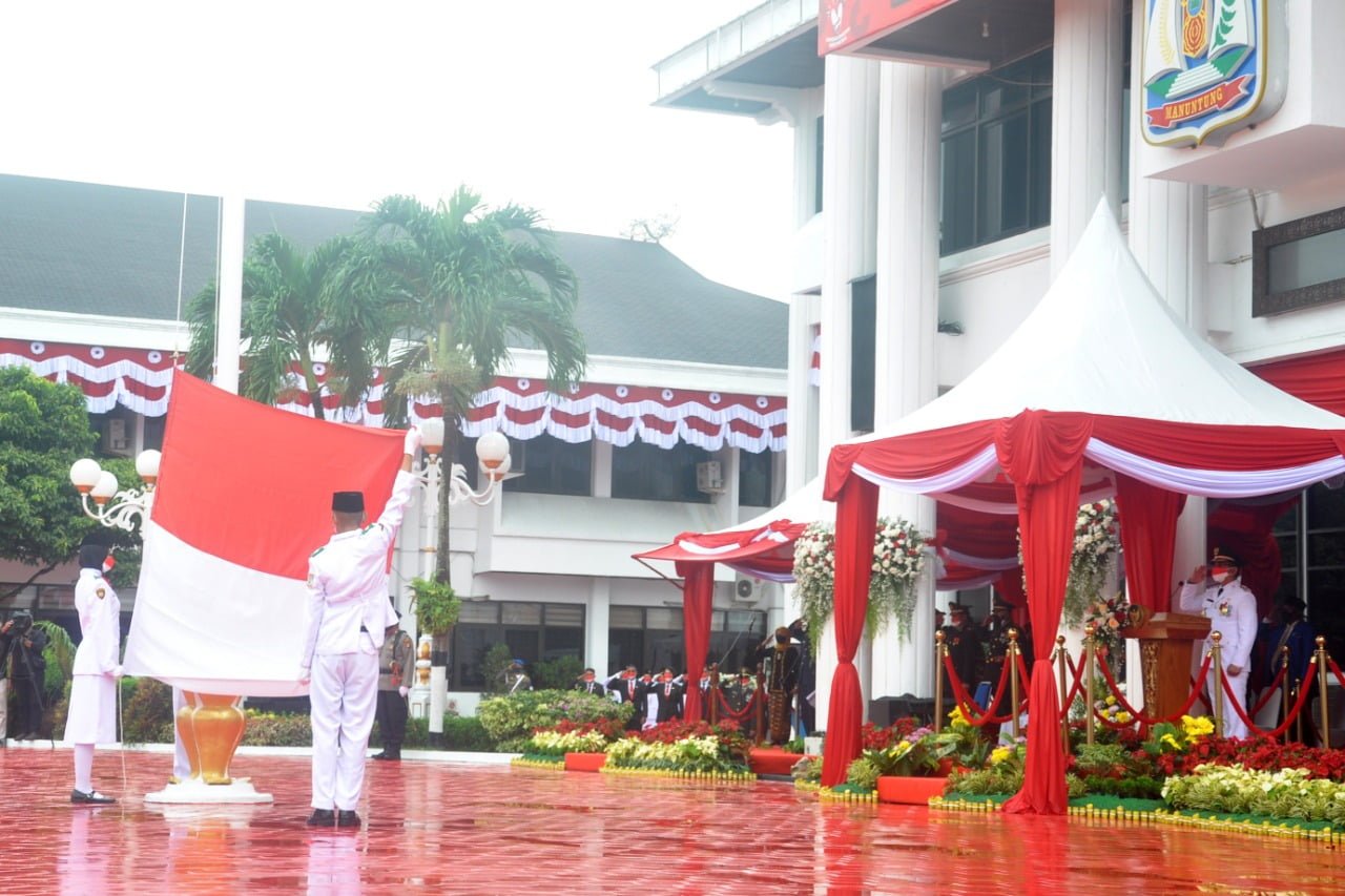 IMG 20210817 WA0005 Upacara HUT RI, Wali Kota Inspektur dan Ketua DPRD Membacakan Naskah Proklamasi PROKALTIM