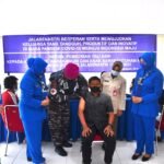 Dalam Rangka HUT ke 75 Jalasenastri, Lanal Balikpapan Geber Serbuan Vaksinasi Bagi Masyarakat Maritim