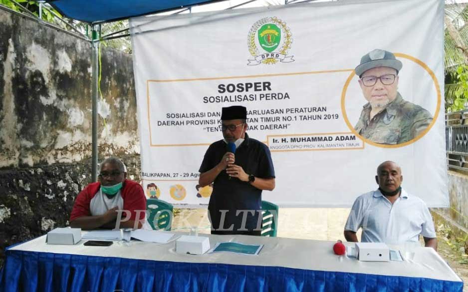 SOS PERDA Anggota DPRD Kaltim Muhammad Adam Laksanakan Sosialisasi Perda PROKALTIM