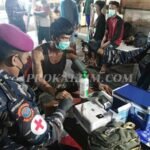 Serbuan Vaksinasi Fajar Nelayan di TPI Telaga Emas Kampung Baru Balikpapan