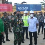Kasad Jenderal Andika Perkasa Meninjau Proyek Perumahan Program SBSN di Yonkav 13/SL