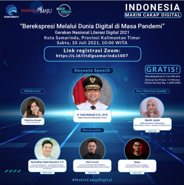 10 juli Menjadi Pintar Dengan Literasi Digital PROKALTIM