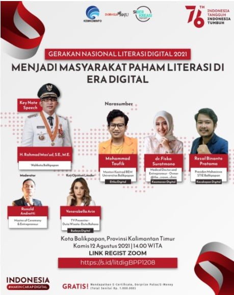 12 agustus Menjadi Masyarakat Paham Literasi di Era Digital PROKALTIM