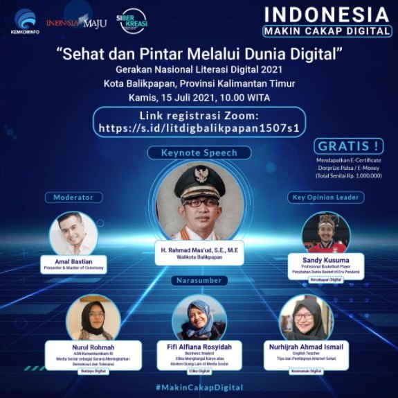 15 juli a 1 Sehat dan Pintar Melalui Dunia Digital PROKALTIM