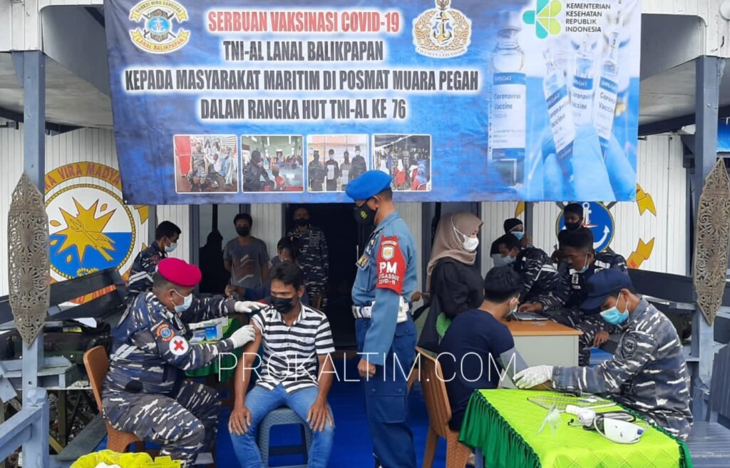 20210909 134834 Lanal Balikpapan Serbu Muara Jawa dan Batu Ampar dengan Vaksin PROKALTIM
