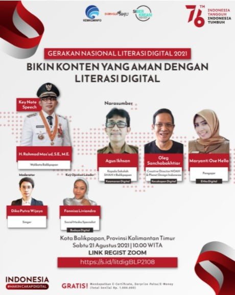 21 agus Bikin Konten Aman Dengan Literasi Digital PROKALTIM