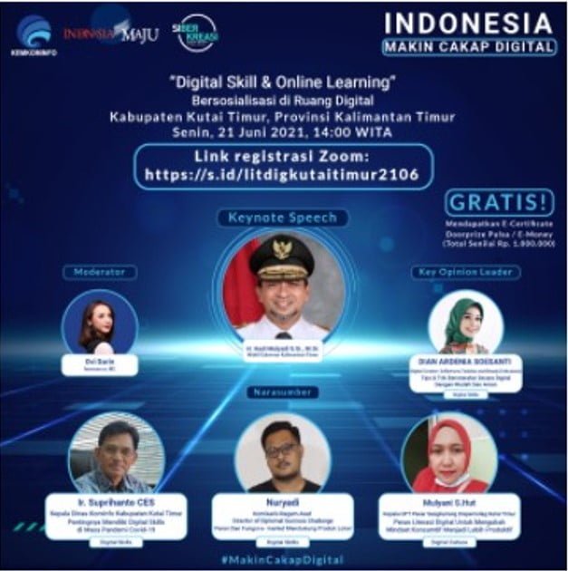21 juni kutim Digital Skill & Online Leraning PROKALTIM