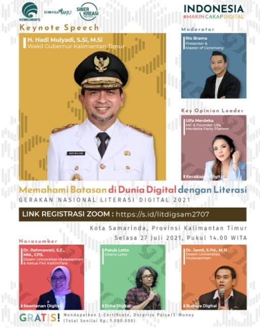 27 juli Memahami Batasan Dunia Digital Dengan Literasi PROKALTIM