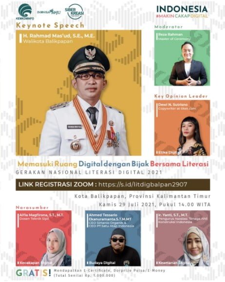 29 juli Berselancar Ruang Digital Dengan Bijak Bersama Literasi PROKALTIM