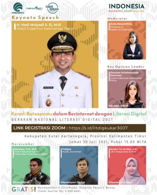 30 juli kukar Kenali Batasanmu Dalam Berinternet Dengan Literasi Digital PROKALTIM