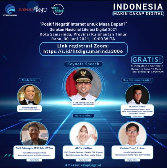 30 juni Positif Negatif Internet untuk Masa Depan? PROKALTIM