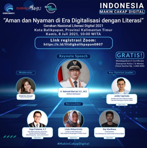 8 juli Aman Nyaman Diera Digitalisasi dengan Literasi PROKALTIM