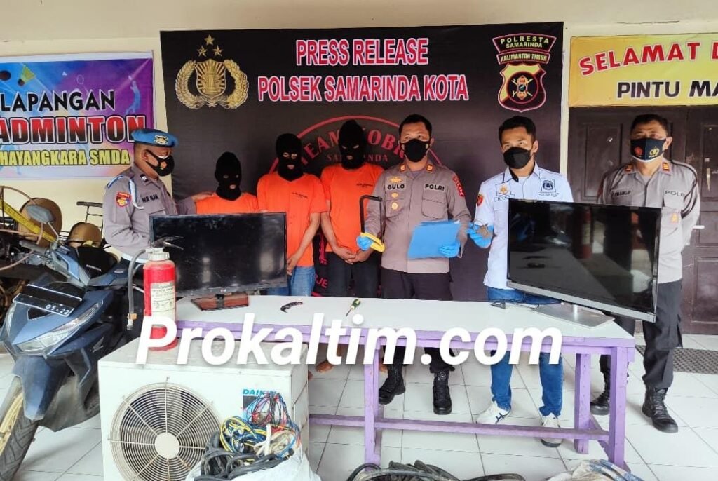 WhatsApp Image 2021 09 03 at 16.23.15 7 Bulan Beraksi di 12 TKP, Polisi Tangkap 3 dari 4 Tersangka Pencurian PROKALTIM