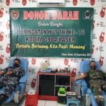 Lanal Balikpapan Melalui Posal Tanah Grogot Gelar Turut Serta Dalam Donor Darah Menyambut HUT TNI Ke-76