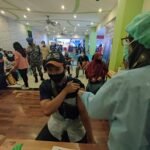 Sambut HUT TNI Ke- 76, Lanal Balikpapan Serbu Pelaku UMKM, Masyarakat Maritim dan Umum di Rapak Plaza untuk Divaksin