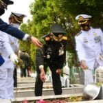 Jelang HUT TNI Ke – 76, Lanal Balikpapan Gelar Upacara Ziarah Nasional