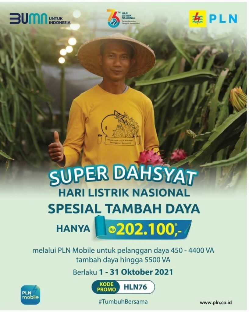 IMG 20211004 WA0016 HLN  ke-76, PLN Luncurkan Promo Super Dasyat Tambah Daya Hanya Rp 202.100 PROKALTIM