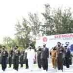 HUT TNI Ke-76, Pangkalan TNI AL Balikpapan Hadiri Upacara di Dua Tempat