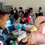 Lanal Balikpapan Gelar Serbuan Vaksin di Dua Tempat Selama Dua Hari Berturut-turut