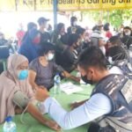 TNI AL Balikpapan Serbu Ratusan Orang Pantai Seraya Sepinggan