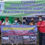 Aksi Peduli Jurnalis Balikpapan Bantu Korban Kebakaran di Baru Ilir