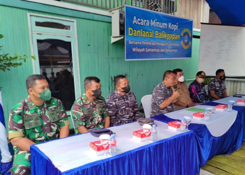 Screenshot 1 22 2022 9 33 04 AM Lanal Balikpapan Gelar Coffee Morning Bersama Unsur Forkom Maritim dan Para Pemilik Kapal Klotok di Wilayah Samarinda PROKALTIM