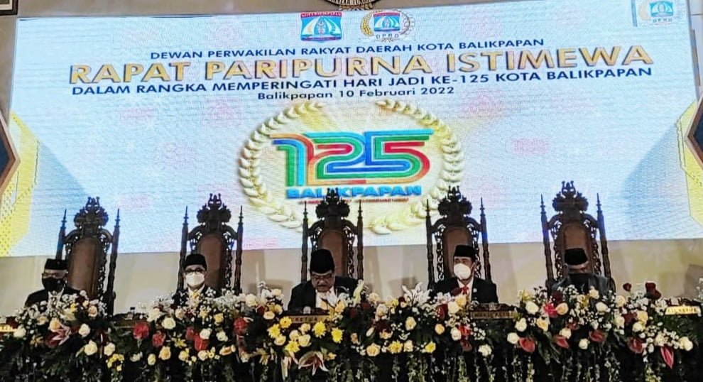 20220210 121807 DPRD Gelar Rapat Paripurna Istimewa HUT ke-125 Balikpapan PROKALTIM