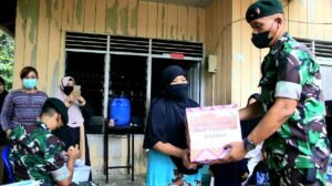 20220328 084312 Yonif Raider 600/Modang Bagikan Sembako dan Persembahkan Sarana Air Bersih Kepada Masyarakat Modang PROKALTIM
