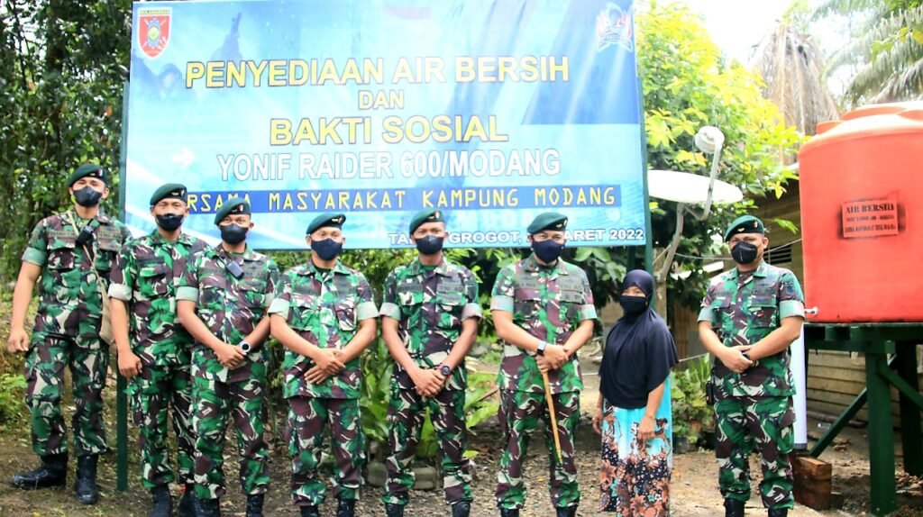 20220328 084335 Yonif Raider 600/Modang Bagikan Sembako dan Persembahkan Sarana Air Bersih Kepada Masyarakat Modang PROKALTIM