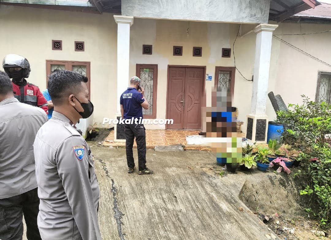 Pria Paruh Baya Meregang Nyawa Di Depan Rumah Warga Jalan Kenangan 9 Samarinda