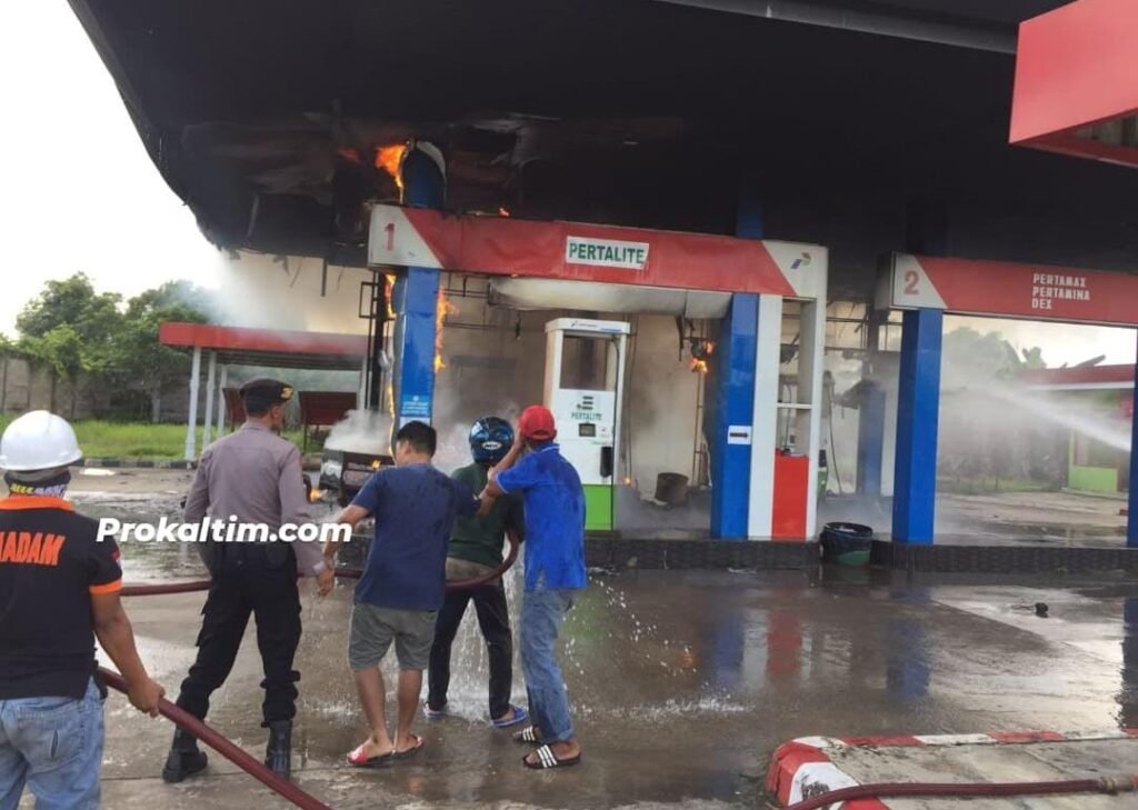 WhatsApp Image 2022 03 21 at 01.25.58 SPBU Bukuan Membara, Sopir Mengalami Luka Bakar PROKALTIM