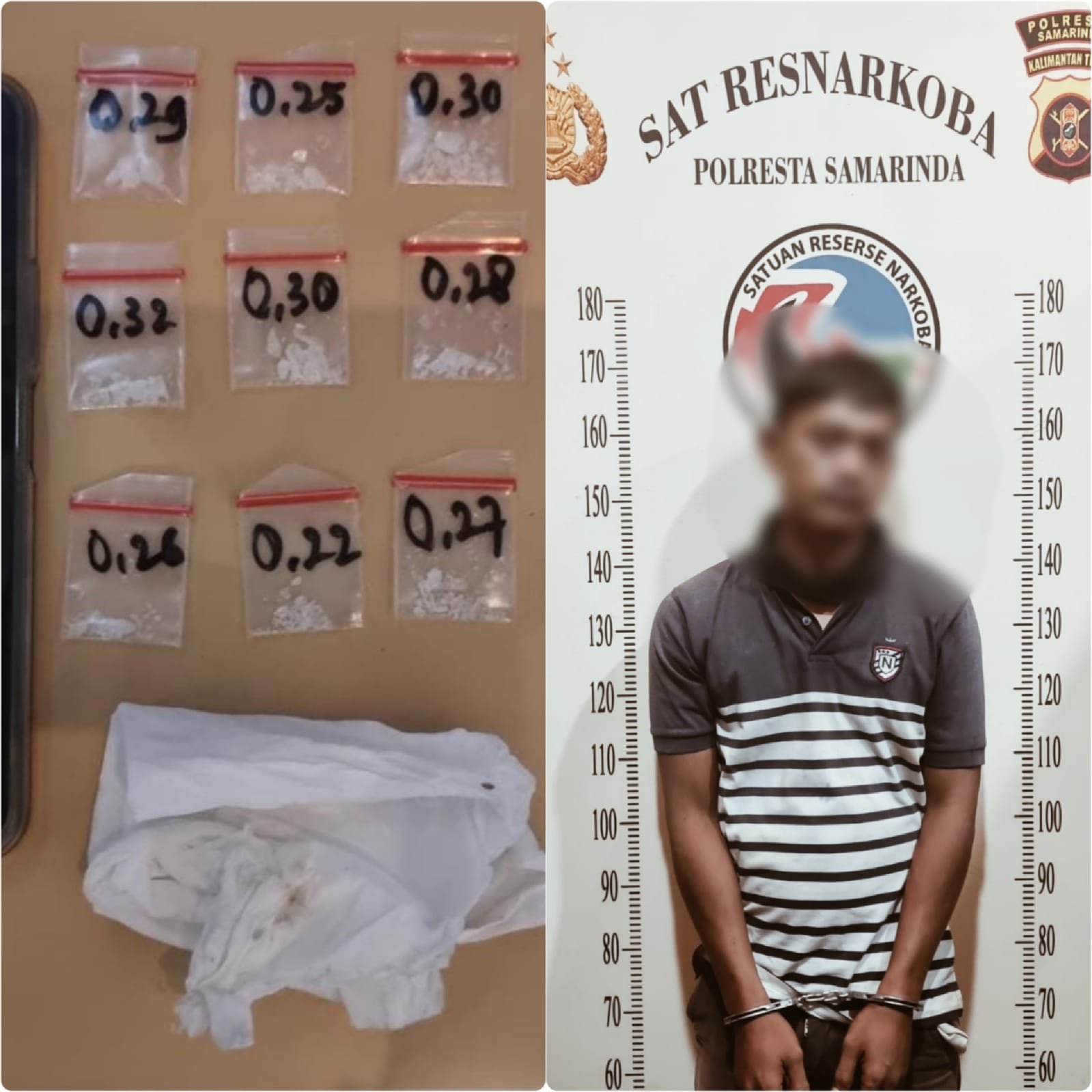 Dikejauhan Gelagat Mencurigakan, Lari Dikejar Polisi, 11 Poket Sabu Gagal Edar