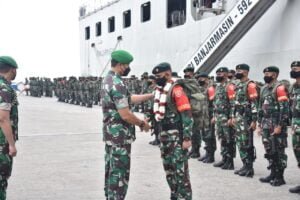 IMG 20220408 WA0008 Pangdam VI/Mlw Pimpin Upacara Penyambutan Purna Tugas Satgas Yonif Raider 613/Raja Alam PROKALTIM