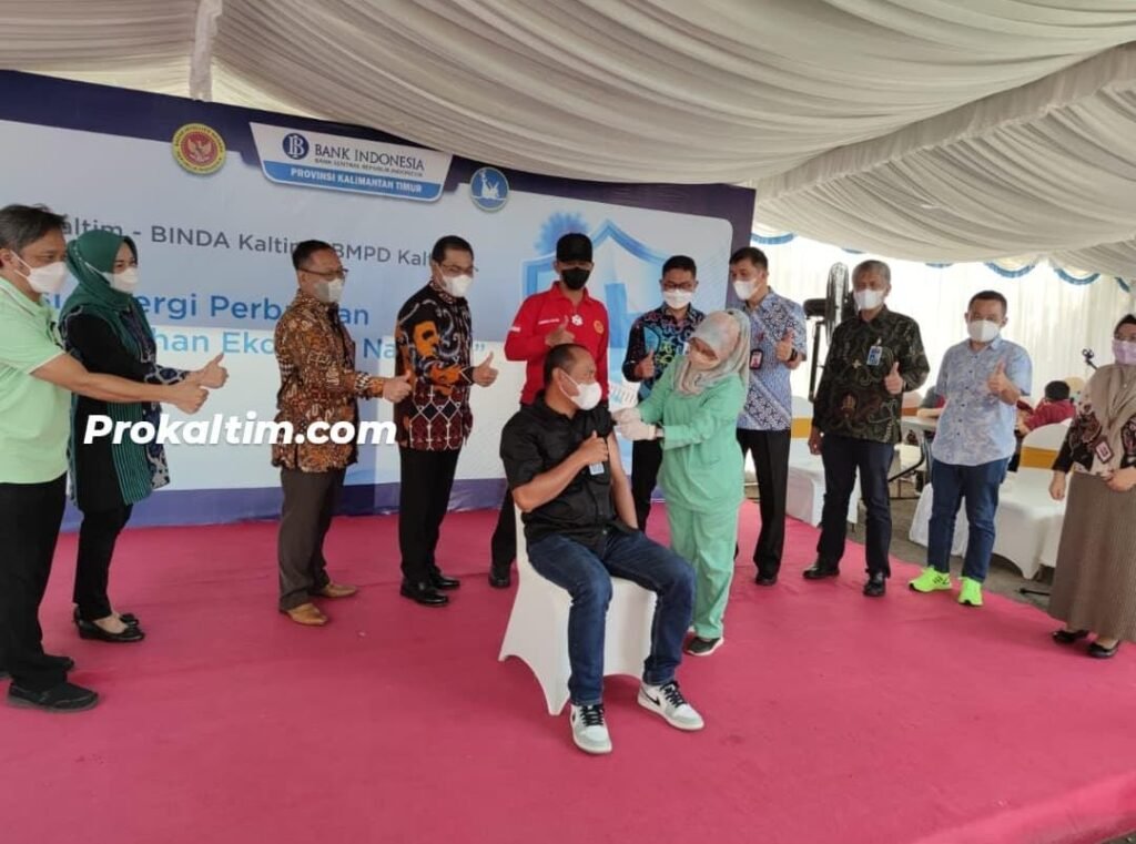 WhatsApp Image 2022 03 31 at 06.12.15 Vaksin Booster untuk Perbankan, BINDA Kaltim Siakpan 1000 Dosis PROKALTIM