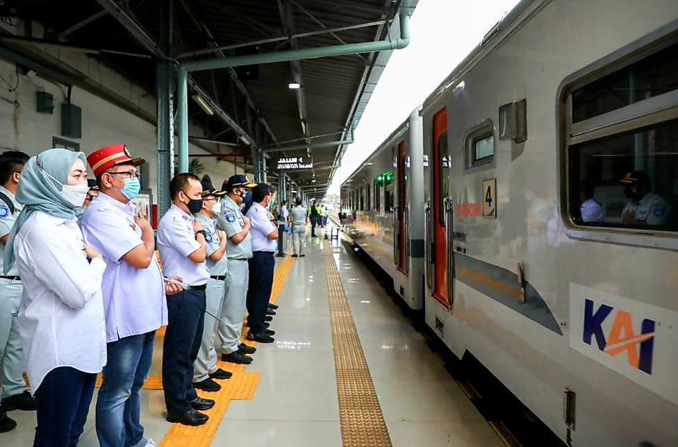 20220501 104235 Kementrian BUMN Lepas Mudik Aman Mudik Sehat Bersama BUMN 2022 dengan Moda Kereta Api PROKALTIM