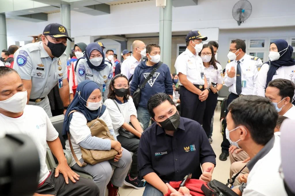 IMG 20220505 WA0001 1 Tinjau Arus Mudik Stasiun Senen, Erick Thohir Sebut Kepadatan Makin Berkurang PROKALTIM