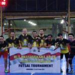 Pertandingan Futsal Persahabatan, Jurnalis FC Menang 2 – 1 atas PJU Polresta Samarinda, Kapolresta Torehkan Goal Dimenit Akhir