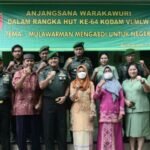 Menyambut HUT ke-64 Kodam VI/Mlw, Para Jenderal Anjangsana ke Rumah Warakawuri