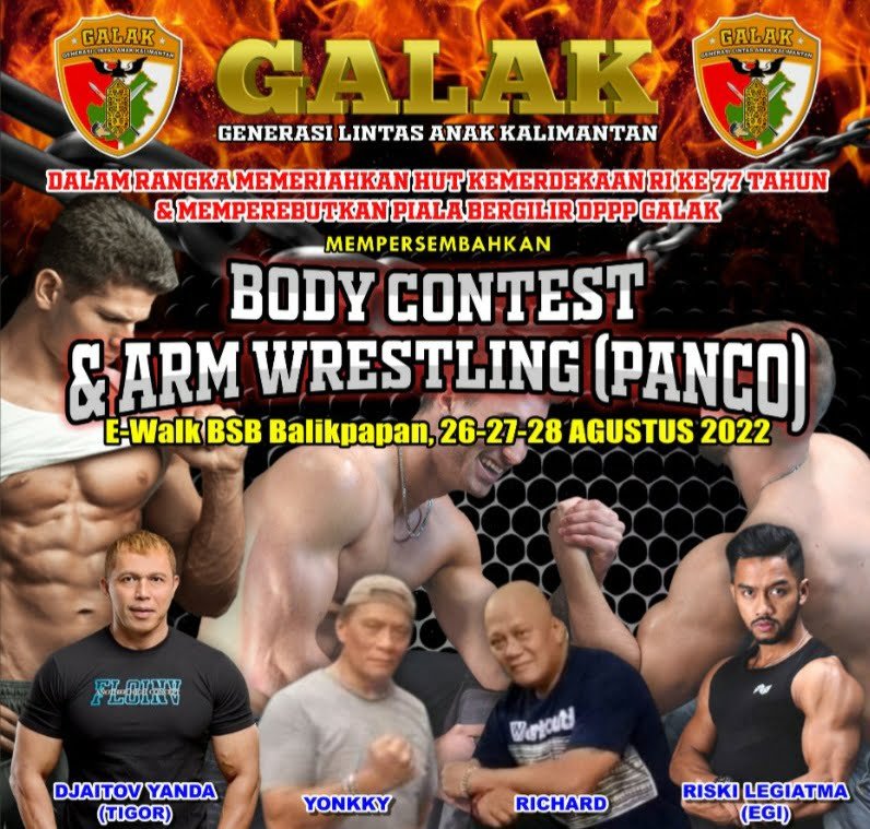 20220715 084509 Galak Gelar Lomba Panco, Body Contest Dan Zumba Party PROKALTIM