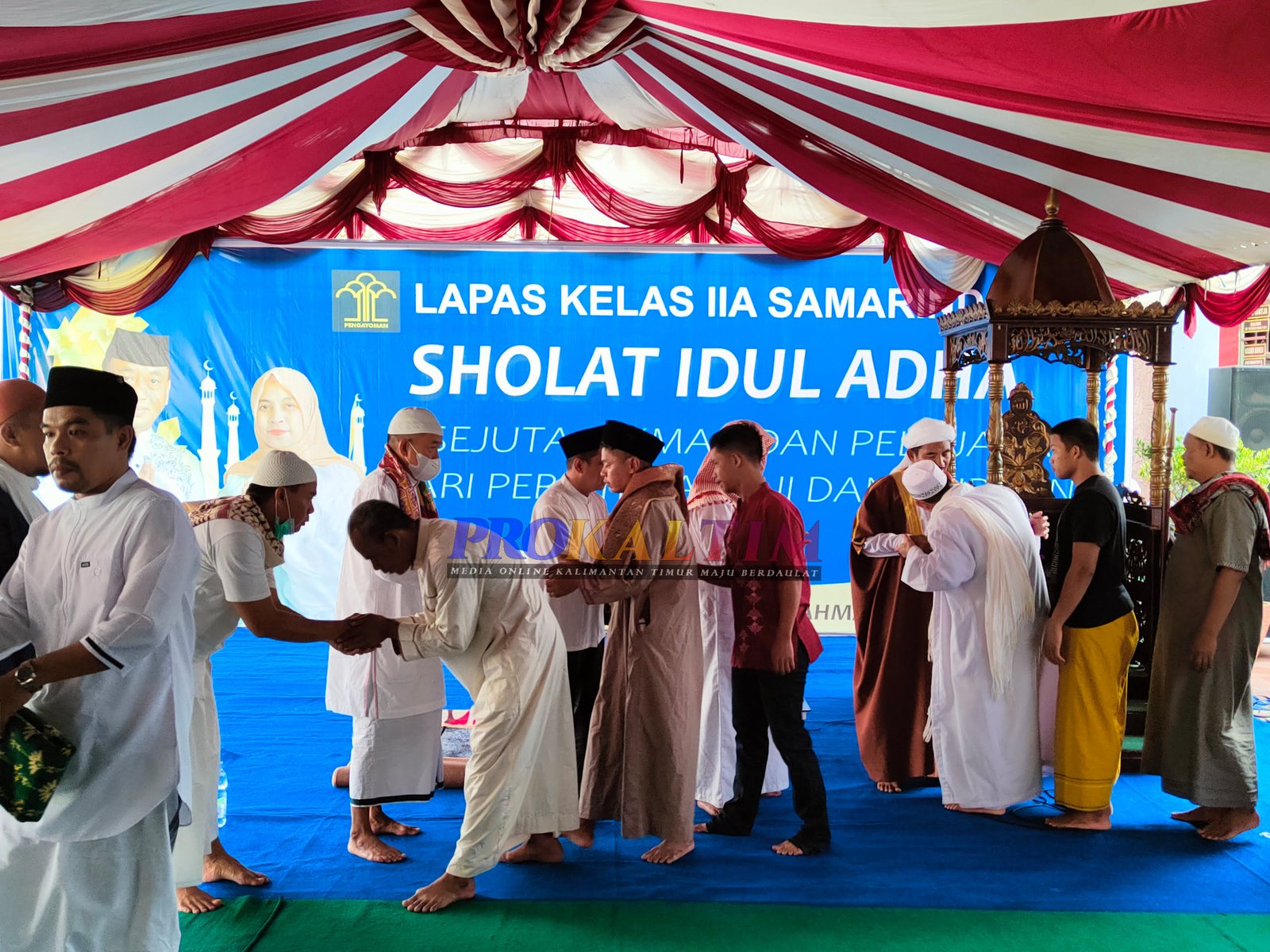 Salat Idul Adha Di Lapas Kelas II A Samarinda, 13 Sapi Dan 2 Kambing Siap Disalurkan