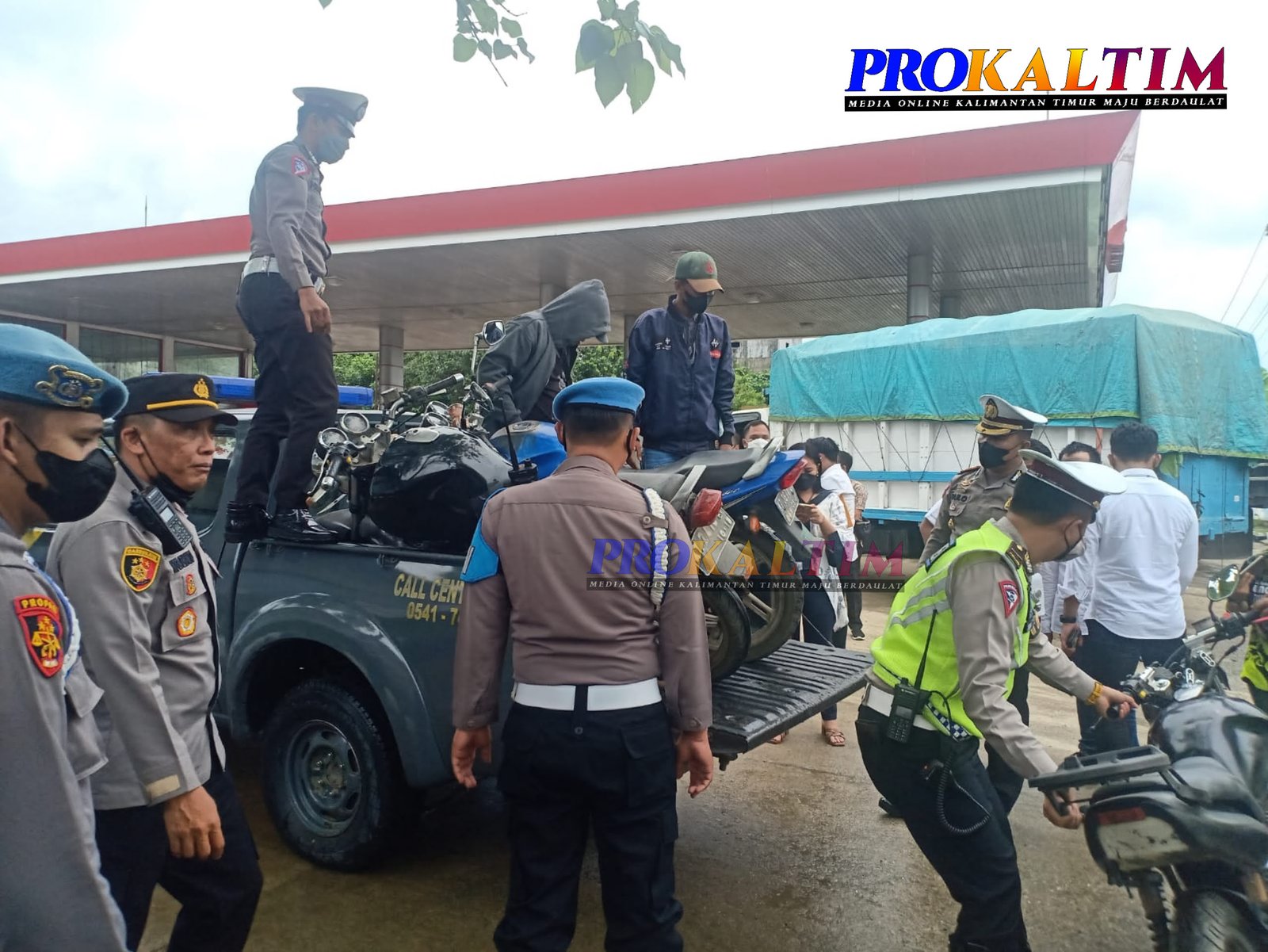 6 Unit Kendaraan Spesialis Pengetap BBM Bersubsidi Diciduk Kapolresta Samarinda