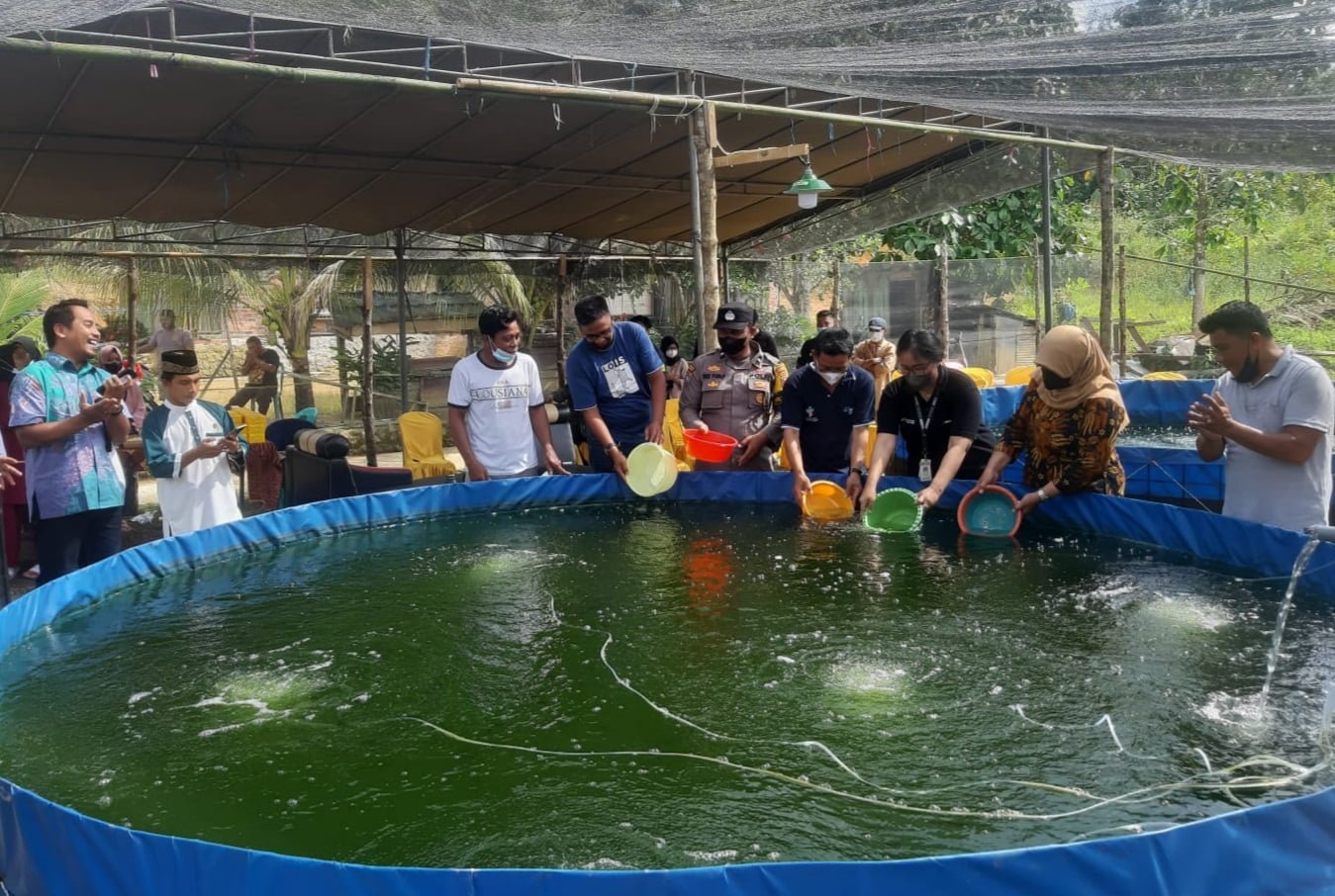 Peduli Ketahanan Pangan, PT Petrosea Resmikan Pokdakan Ikhlas Mandiri